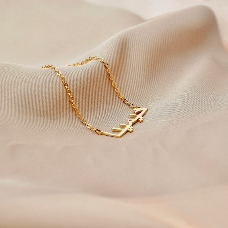 Nominal arabic on sale name necklace